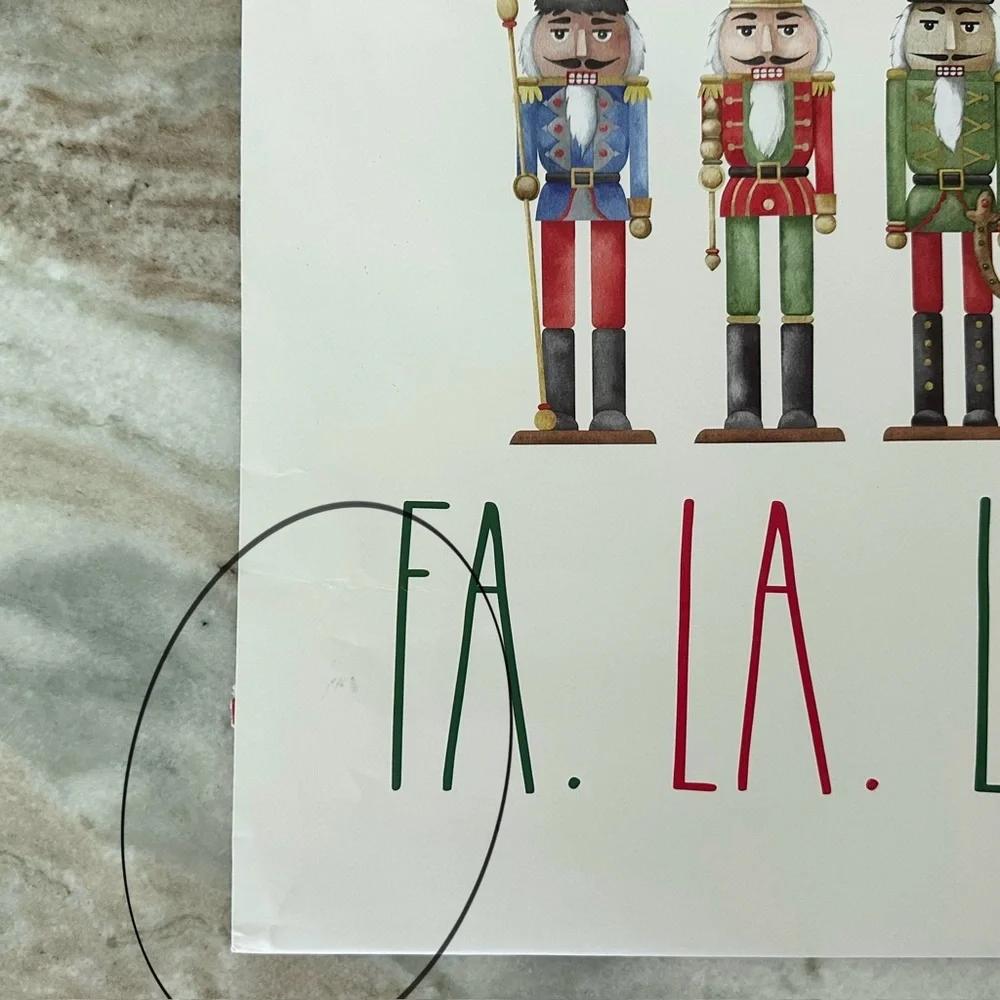 Rae Dunn Nutcracker Merry Christmas Gift Bags Set of 3 - Holiday Gift Wrapping